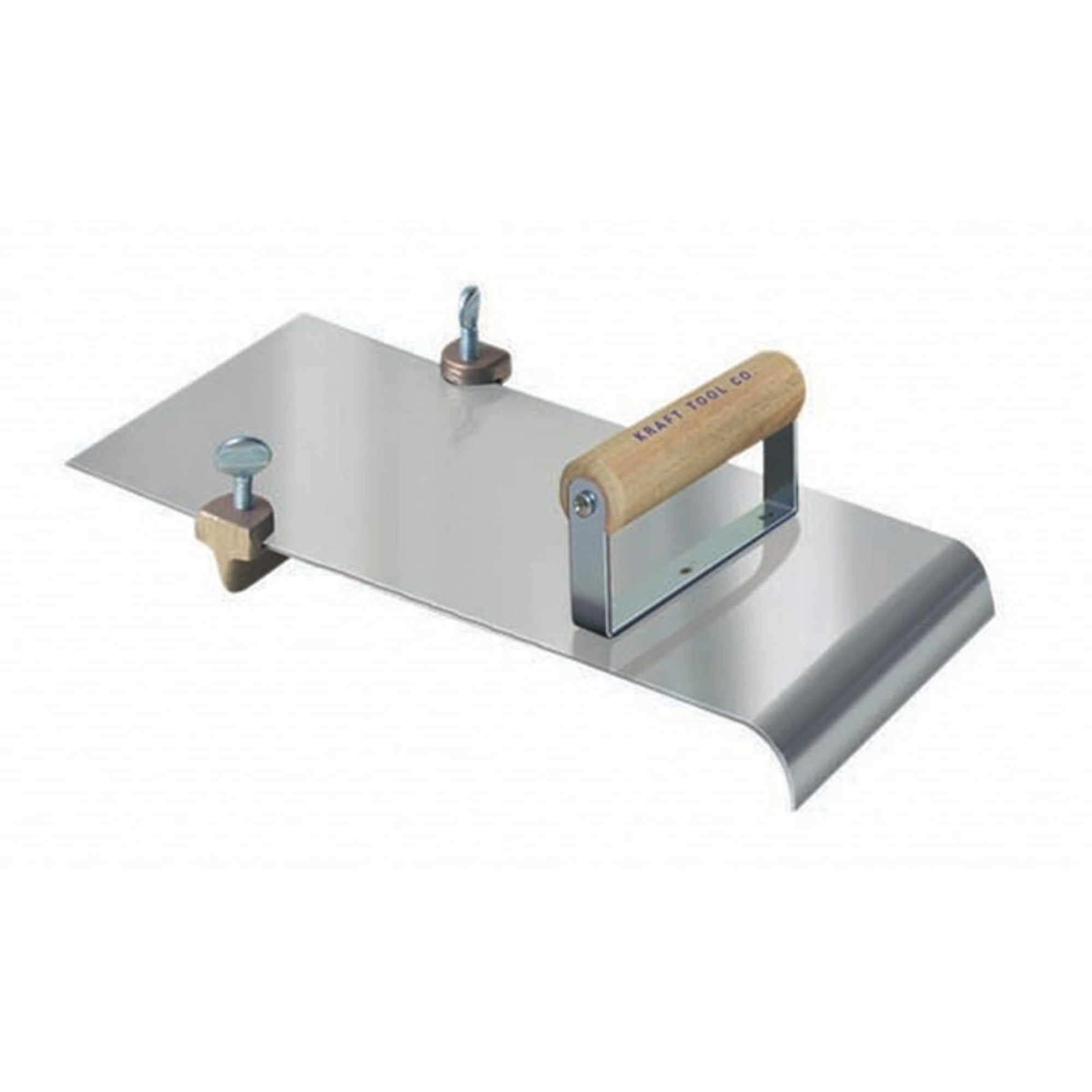 Kraft Tools CF602 Stainless Steel Edger w/Adjustable Groover 1/2"R x 3/4"
